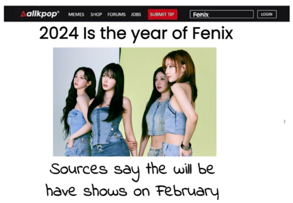 allkpop news about Fenix