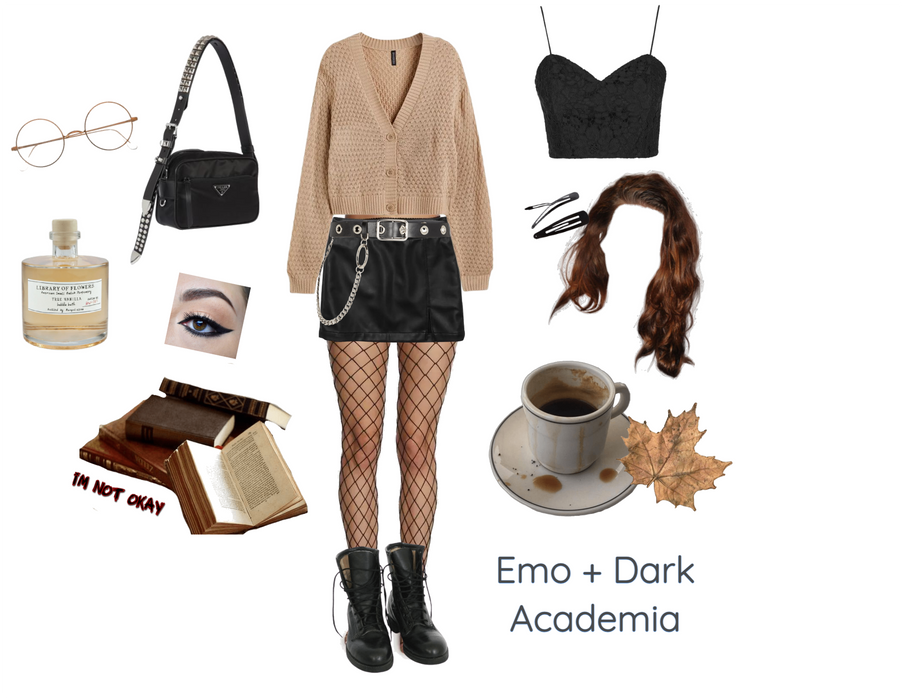 Emo + Dark Academia