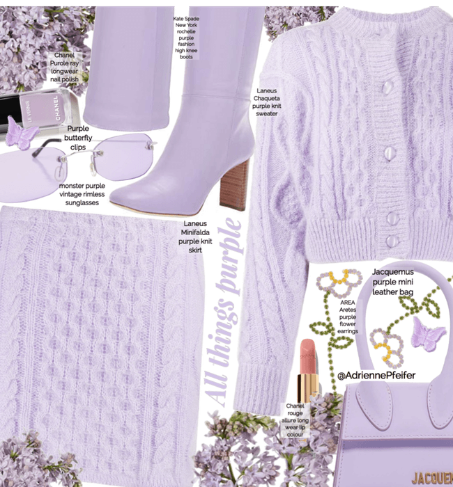 All Things Purple Spring Knit Wear💜