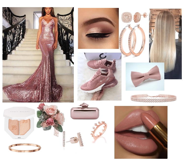 pink prom look