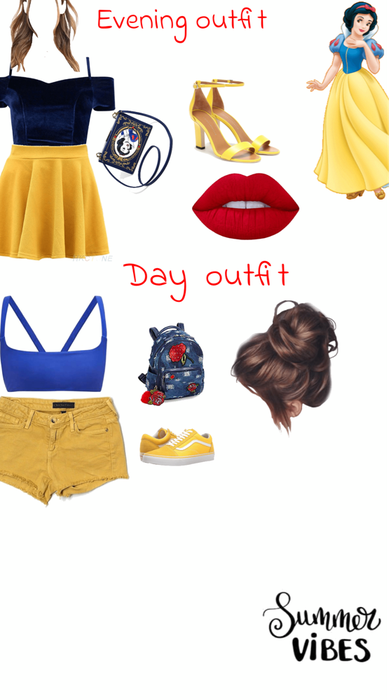 #OOTD SNOW WHITE  EVENING AND DAY TIME