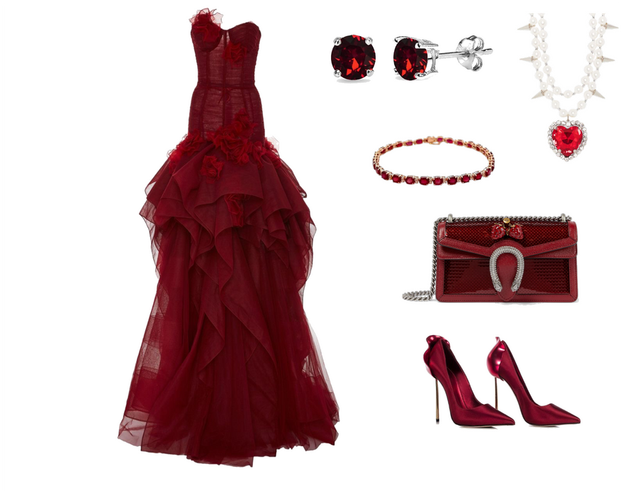 spotlight red dress.>>