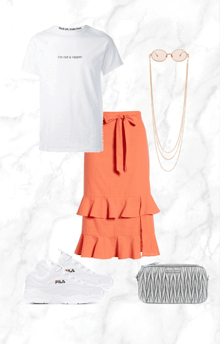 orange summer skirt 2