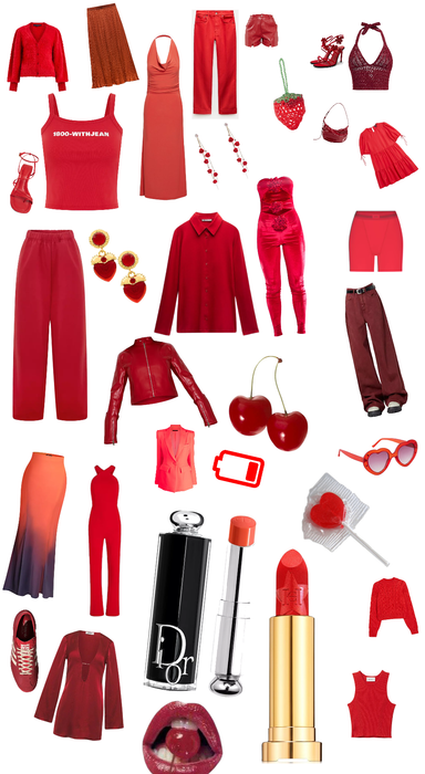 Red styles 🥵👺❣️❤️‍🩹🐦‍🔥🐓🦀🍎🍅🍓🎪🚘🎈🥊♦️