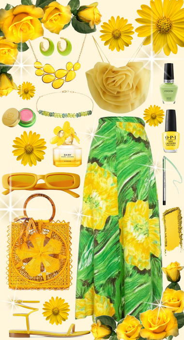 Yellow & Green Floral