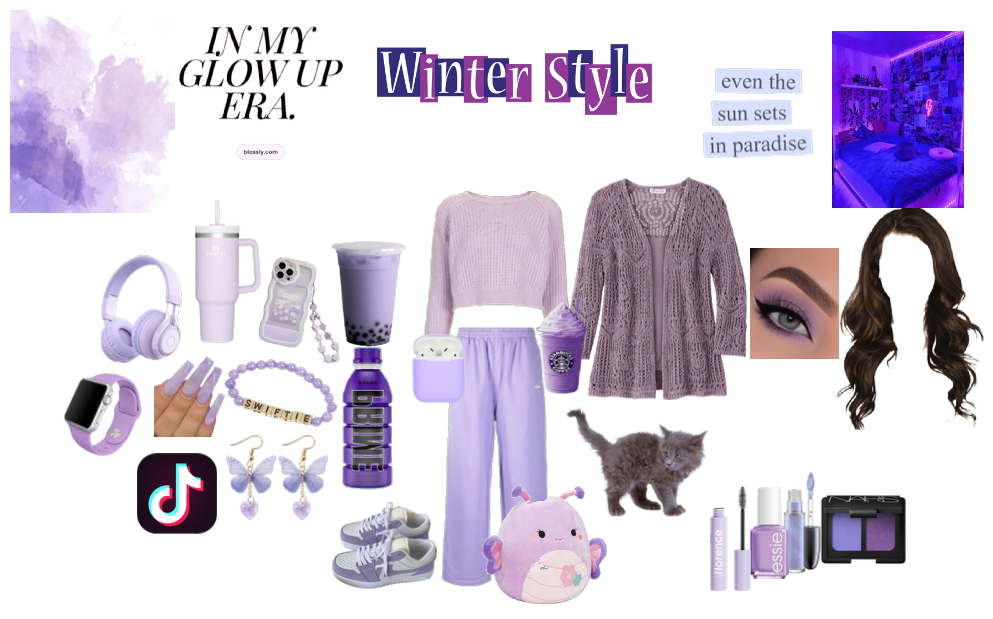 winter monochrome (purple)