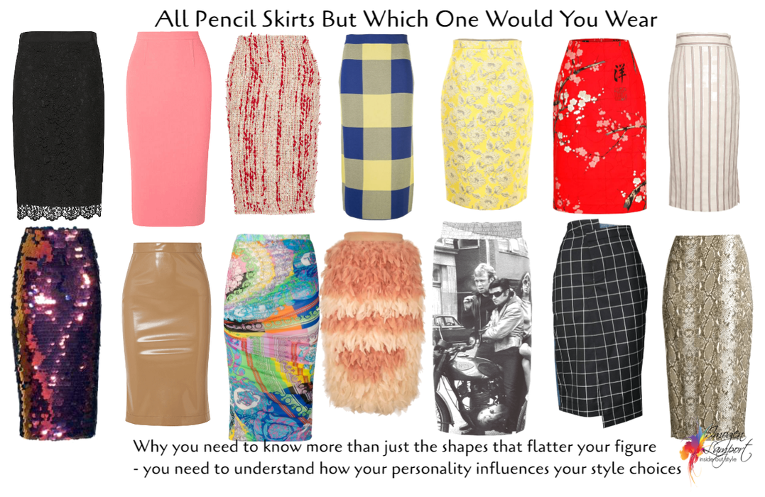 Personality of pencil skirts