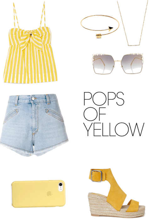 a pop of yellow