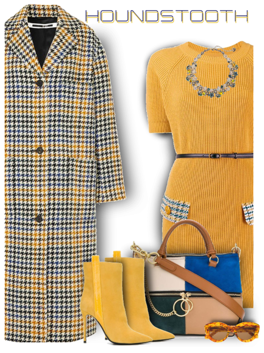 Houndstooth Gold