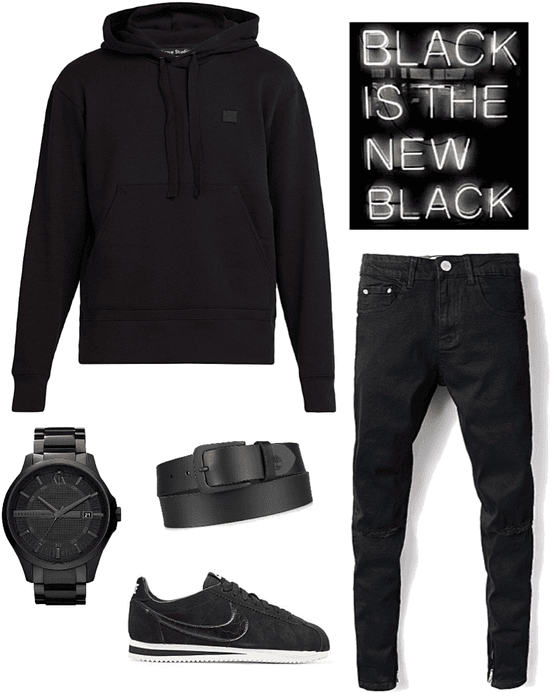 all black