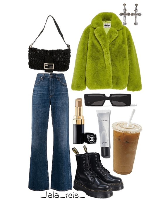 Fuzzy Jacket Outfit