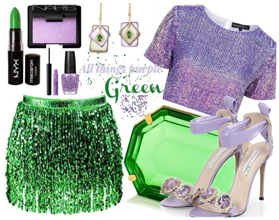 All things purple and green