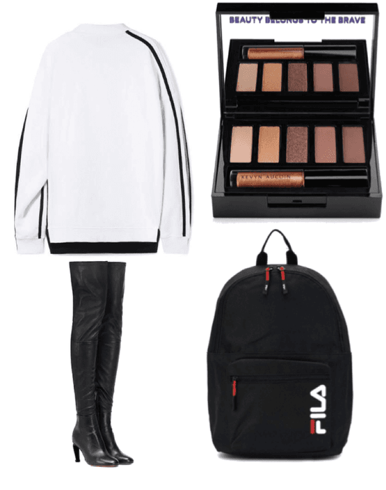 Hey guyss! today im wearing a baggy, oversized jumper with knee high boots and a cute black backpack xxx hope u like xx💄