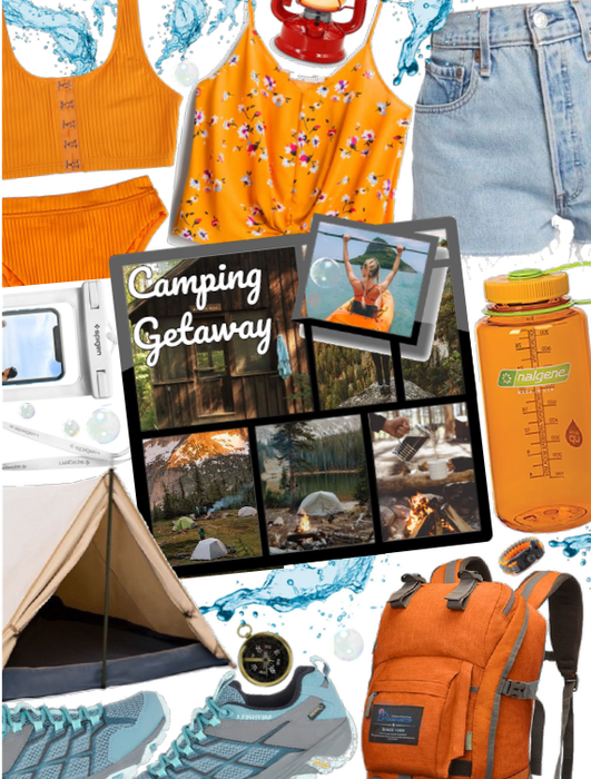 Kayaking and camping style| Orange and blue