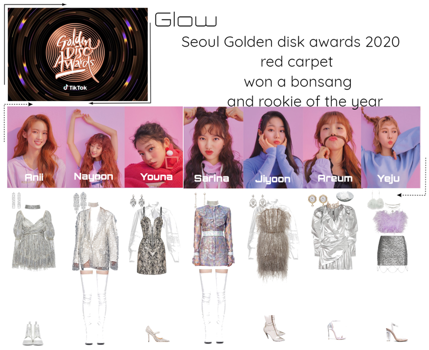 Glow Seoul Golden disk awards 2020 red carpet