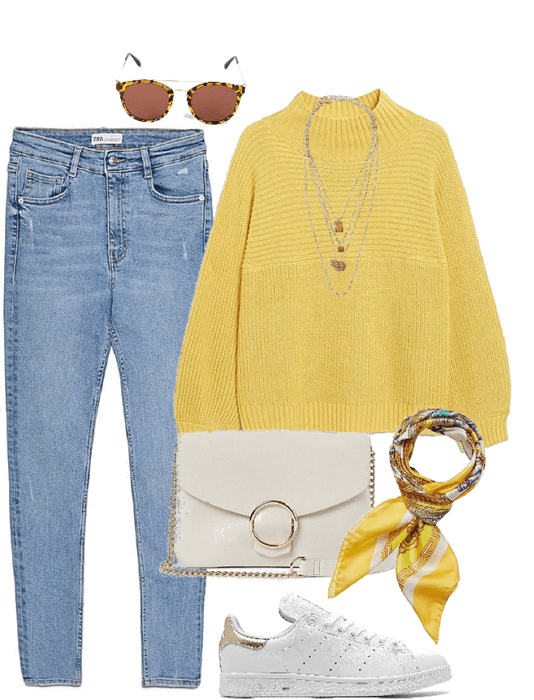Yellow outfit for fall