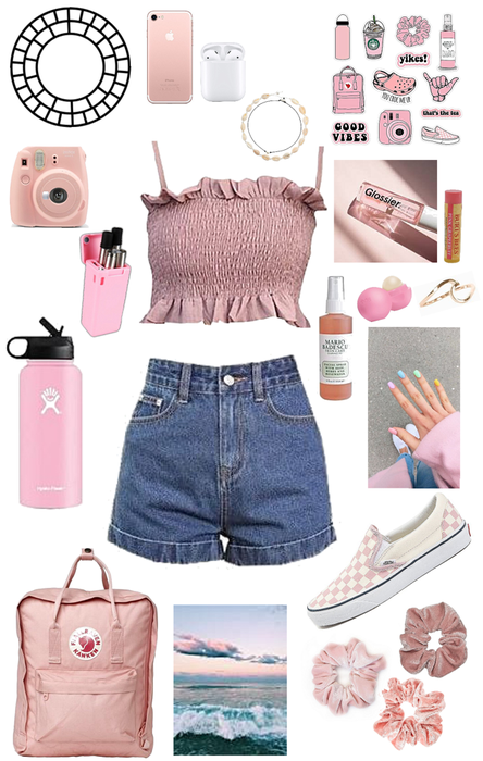 Pink VSCO Girl Outfit