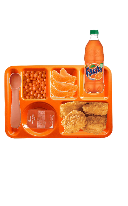 Orange School Lunch