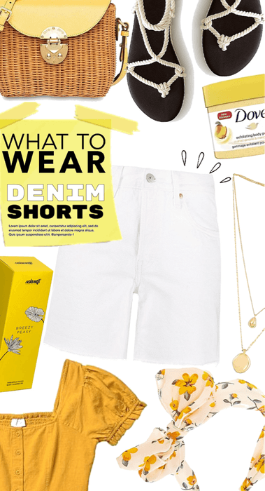 what to wear now denim shorts