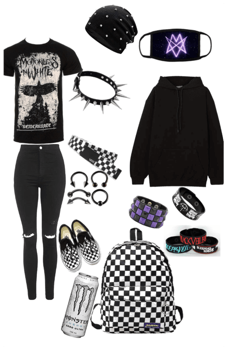 Emo school outfit