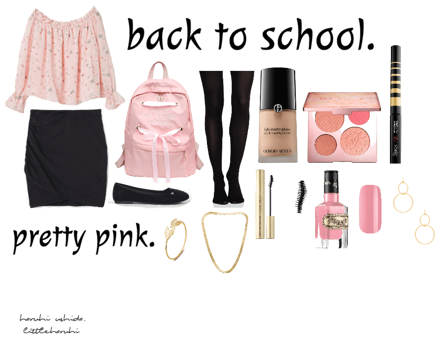 pretty pink back to school.