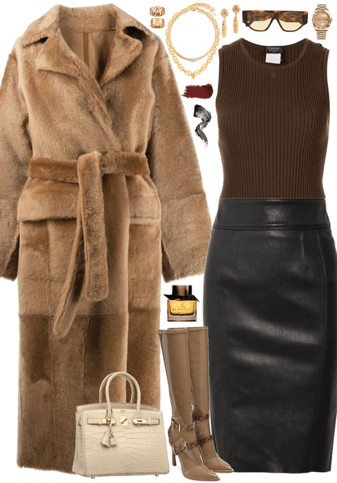 Luxurious and elegant winter look