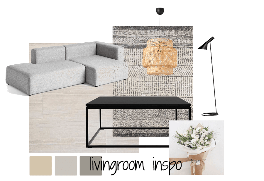 Nordic livingroom moodboard