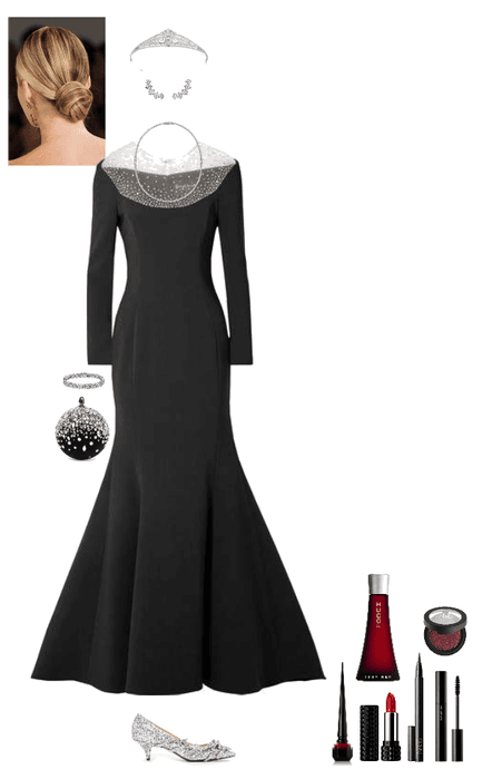 black glitter gown (Tara)