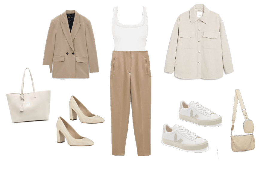 Nude set for office or street