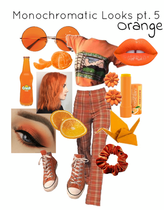 Orange Monochromatic Look