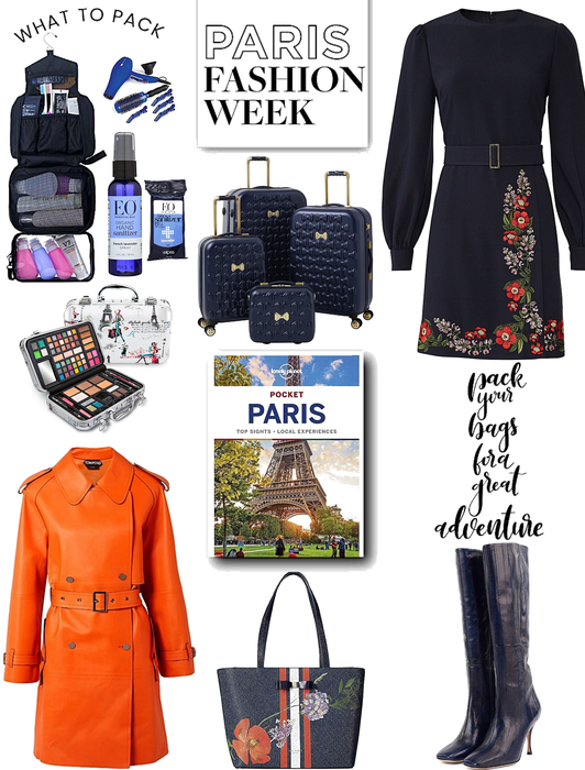 what to pack.  Paris fashion week