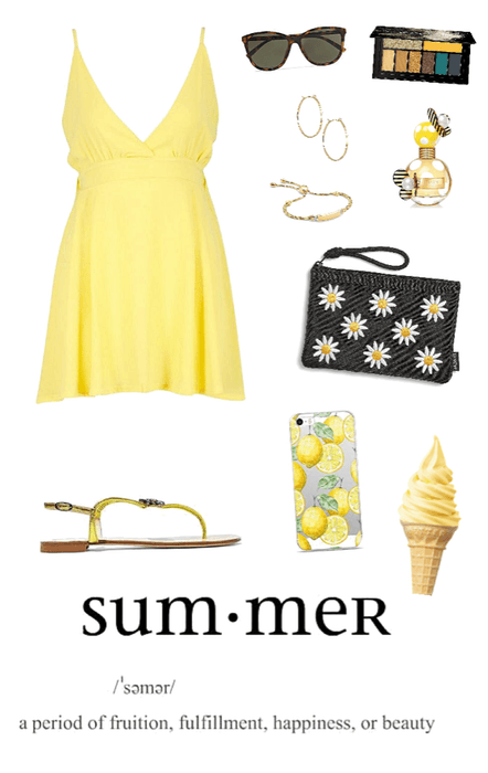 Simple Yellow Summer Dress