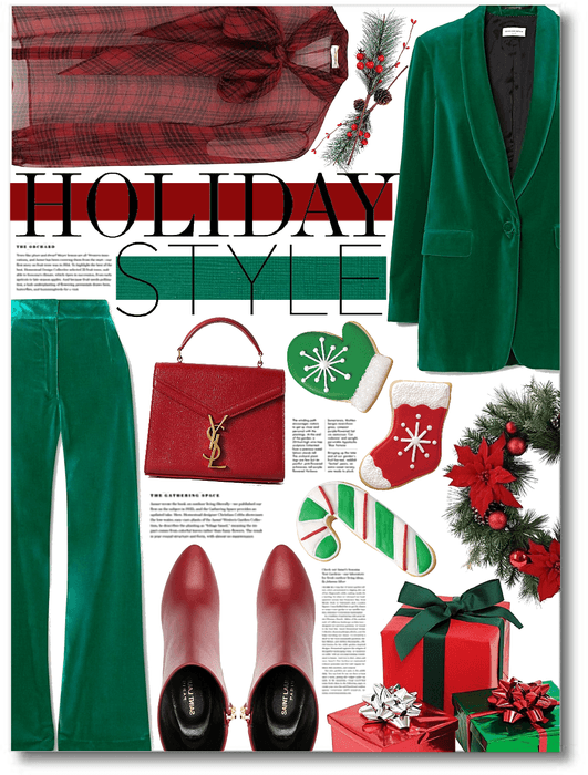 red & green holiday style ❤️💚