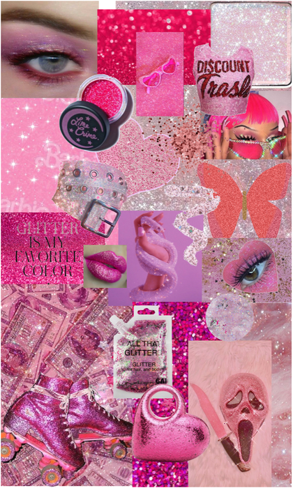 pink glitter wallpaper Outfit