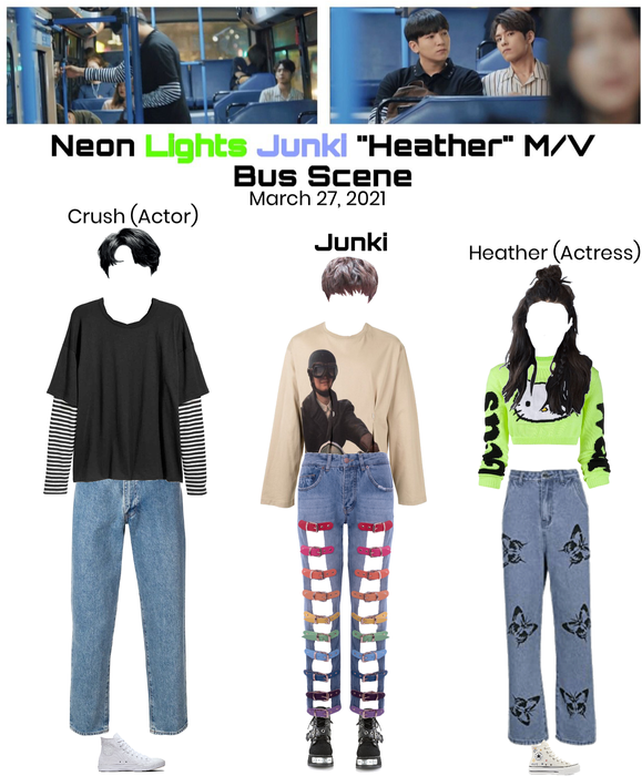 Neon Lights Junki “Heather” M/V Bus Scene