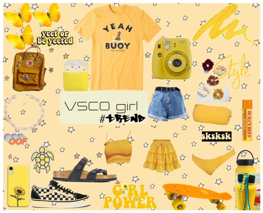 VSCO girl - #trend #challenge #yellow