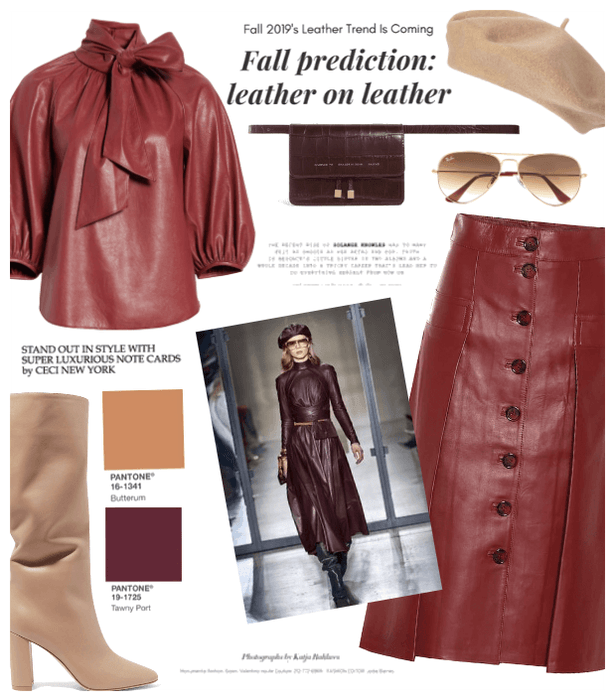 Fall trend: leather on leather