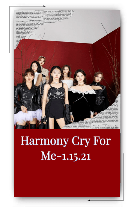 Harmony Cry For Me Poster