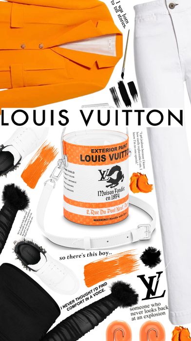 Louis Vuitton bag - paint