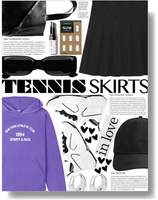tennis skirt trend 💜