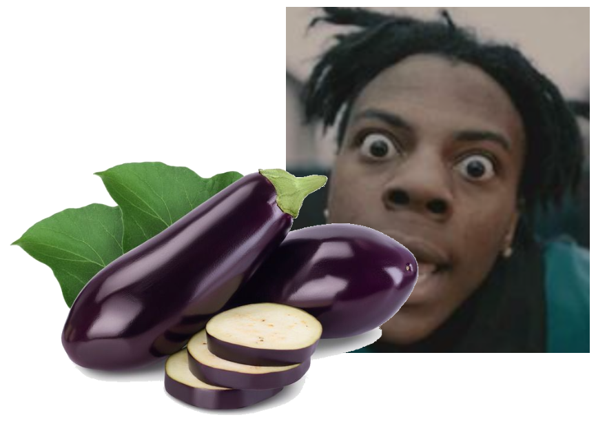ishowspeed clapping a eggplant