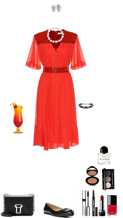 modern red date dress (Aoife)