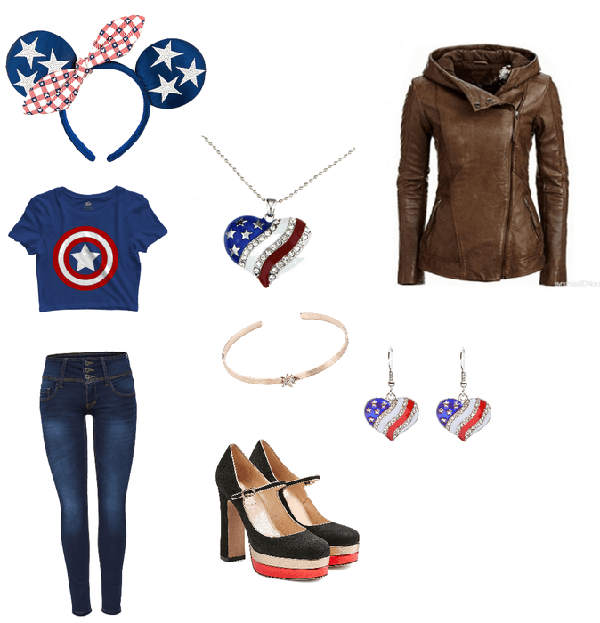 Going to Disneyland as your fave Marvel character:Captain America
