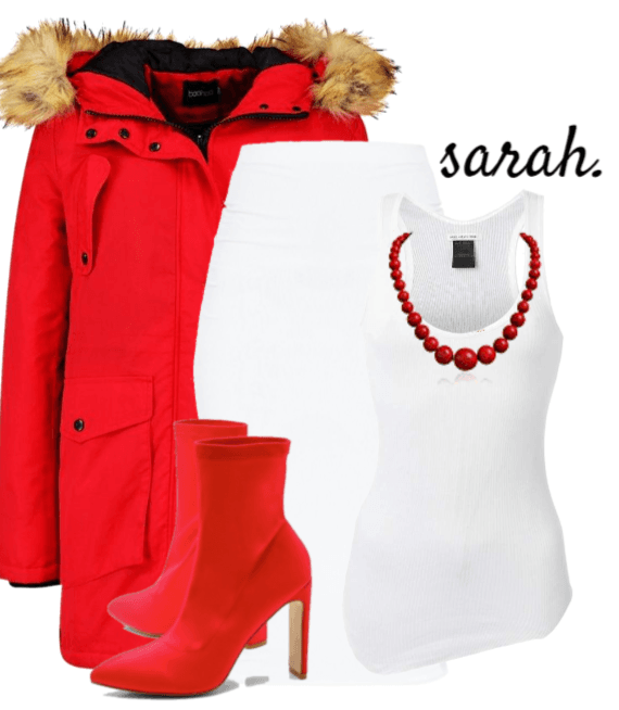 Winter Red Outfit