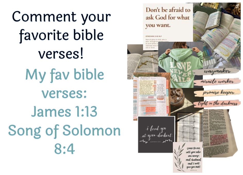 Comment your fav bible verse or verses!