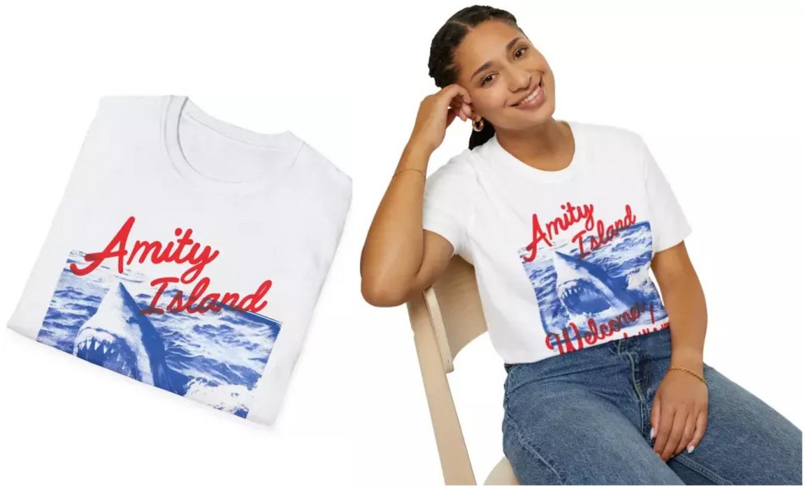 Jaws Amity Island Welcomes You! T-Shirt