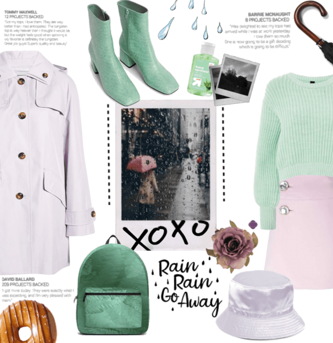 Lilac And pastel Green April showers