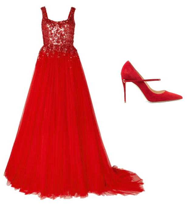 Red dresss