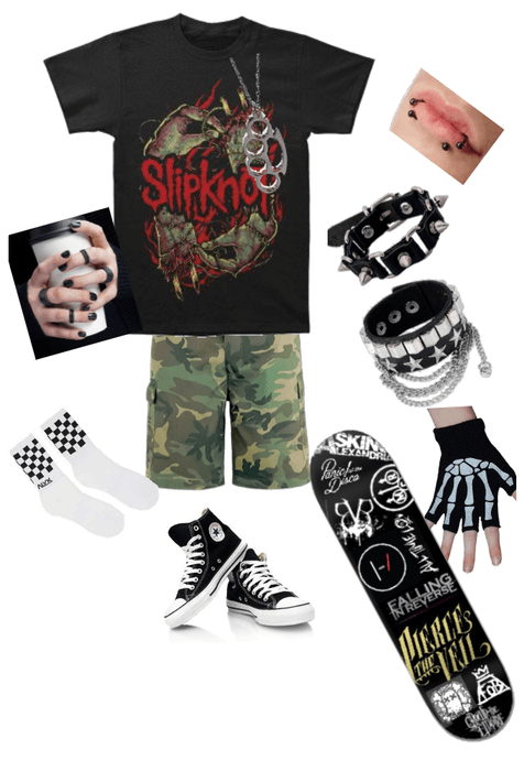 Slipknot emo skater boy outfit Outfit