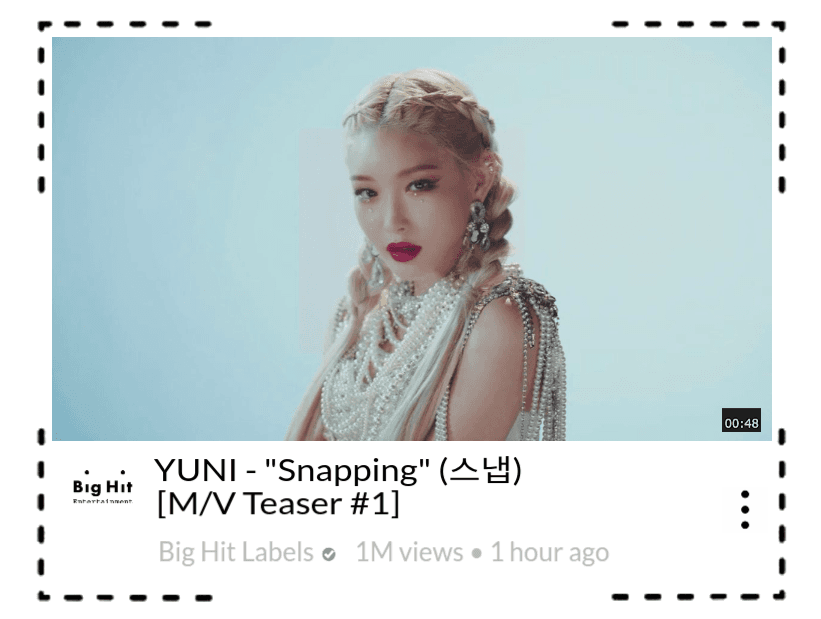 Bubblicious (신기한) YUNI - "Snapping" Teaser #1